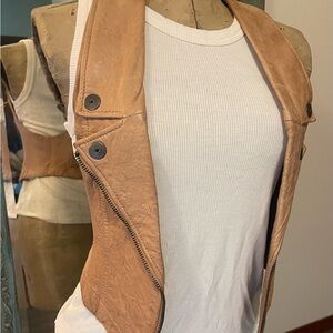 Moda International Tan Women's Vest